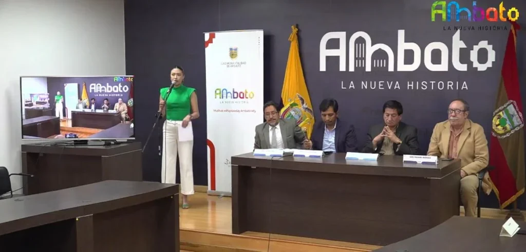 Ambato busca apoyo económico internacional para realizar obras.