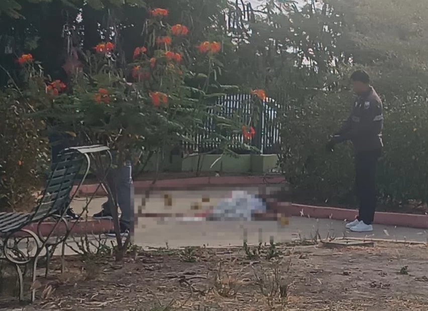 Hombre murió de 5 disparos sobre la banca de un parque