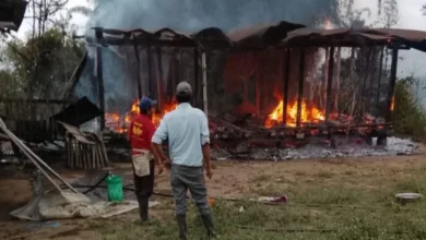Chillanes incendio consumió una casa en Azanloma.