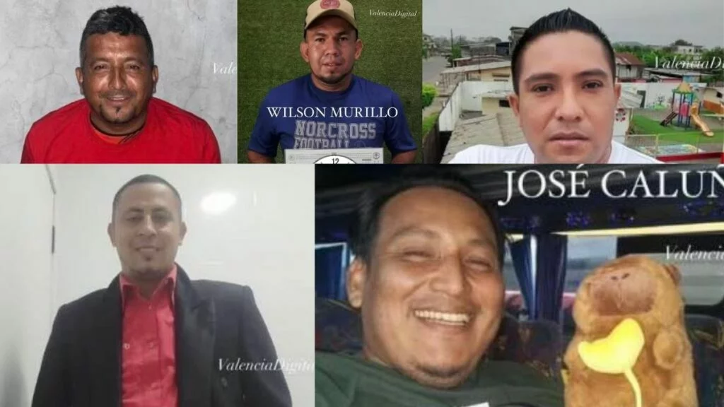 5 hombres y 1 mujer desaparecieron en Los Ríos