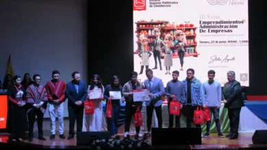 Ganadores del concurso de emprendimiento en la Espoch