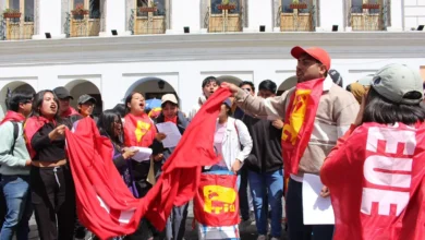 Estudiantes de la UTC rechazan presupuesto para universidades.