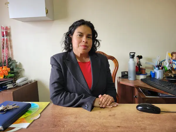 Paulina Martínez, rectora del Liceo Nuevo Mundo