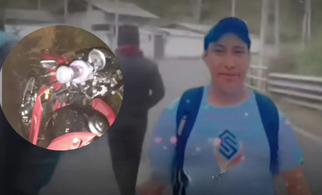 Hombre desaparece tras caer con su moto al río Ambato.