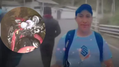 Hombre desaparece tras caer con su moto al río Ambato.