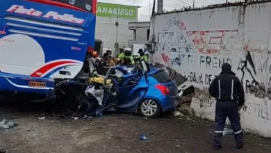Hombre muere tras accidente de tránsito en Ambato.