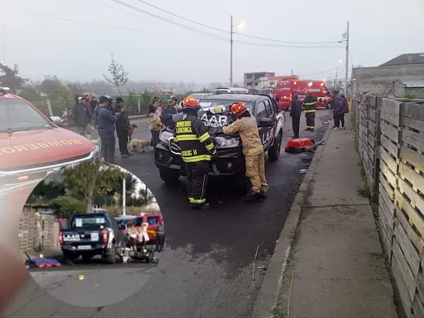 Tragedia vial en Latacunga: una víctima mortal