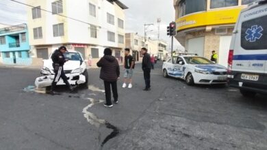 Accidente de tránsito involucró a un patrullero de la Policía