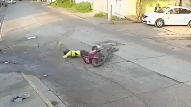 Perro chocó contra moto y se dio a la fuga en México.