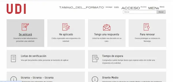 Portal UDI, recuerda traducir la página.