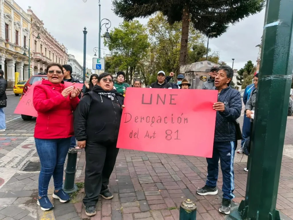 UNE Chimborazo pide declarar en emergencia al sector educativo