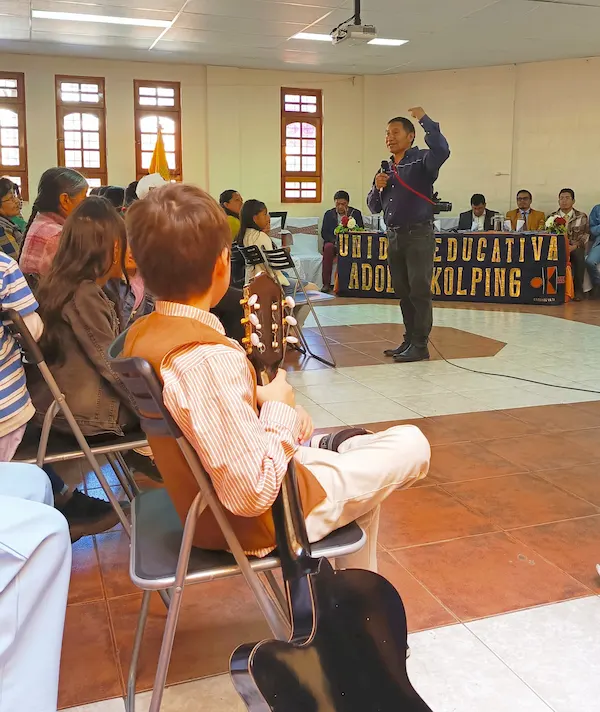 Clausura de cursos vacacionales de la Unidad Educativa Adolfo Kolping