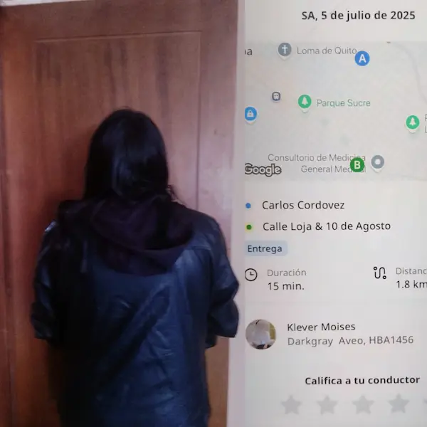 Joven engañada por conductor de inDrive