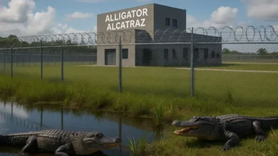 Alligator Alcatraz, el centro detención para migrantes con caimanes