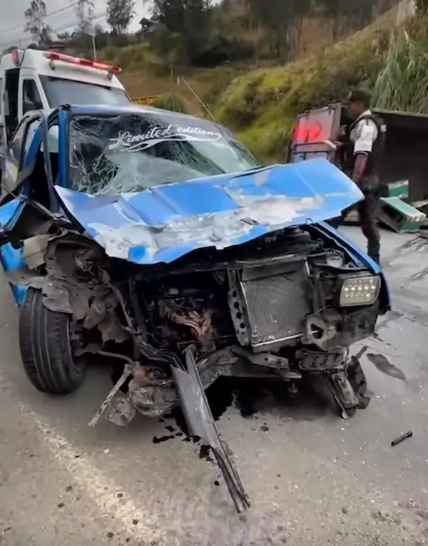 Accidente de tránsito en Guaranda deja al menos 8 heridos