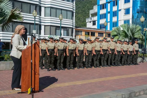 La policía del cantón Piñas
