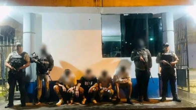 4 hombres detenidos por presunto tráfico de drogas en Sucúa.