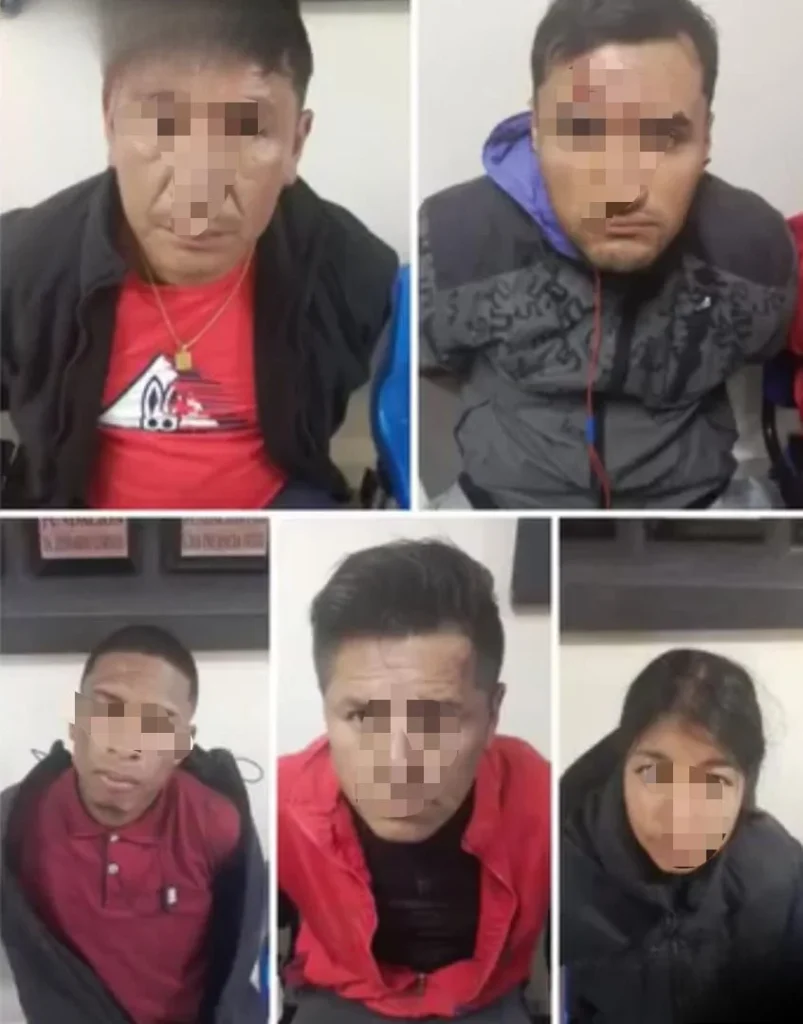 5 personas detenidas por intento de robo a casa en Ambato.