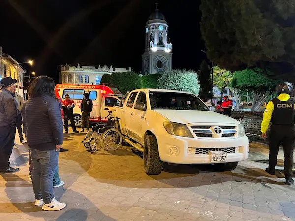 Lugar del suceso del trágico accidente