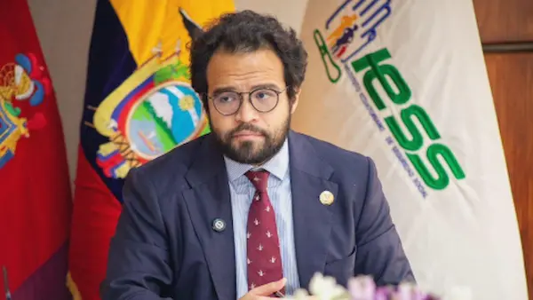 Édgar Lama, presidente del IESS