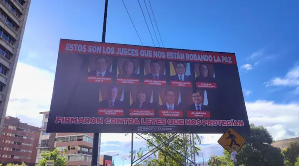 El cartel contra los jueces
