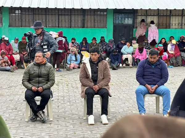 Aaudiencia comunitaria de justicia indigena vinculó al Movimiento Indígena Chimborazo el intento de asesinato a Iza