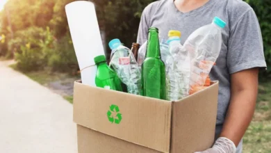 Ambato campaña de reciclaje y donación en Huachi Grande.