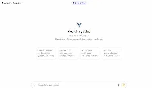 ChatGPT ofrece un segmento especializado en salud