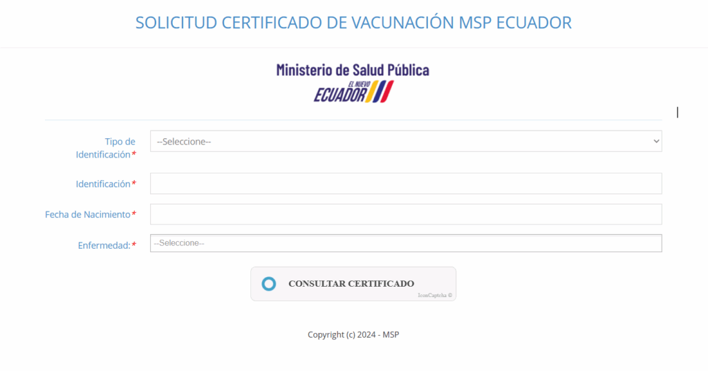 Guía para obtener el certificado de vacunación del MSP en formato digital