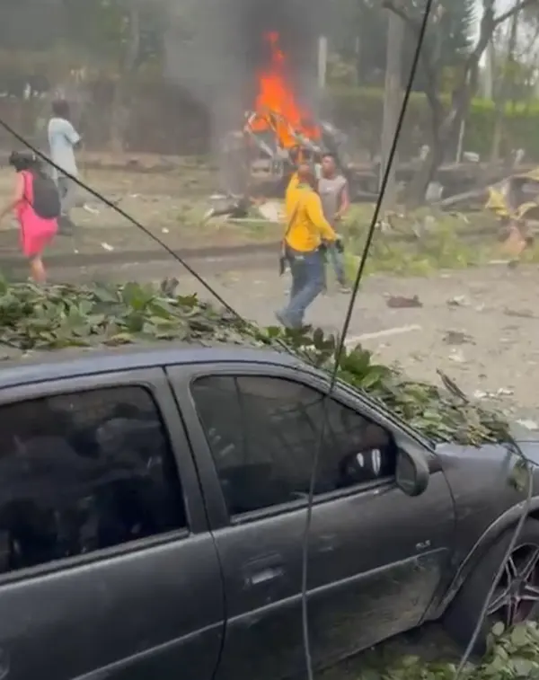 Explosión en el ataque terrorista