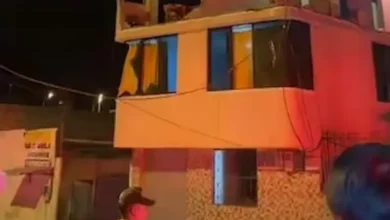 Cilindro de gas explota y destruye una casa en Riobamba