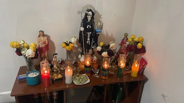 El altar a la Santa Muerte