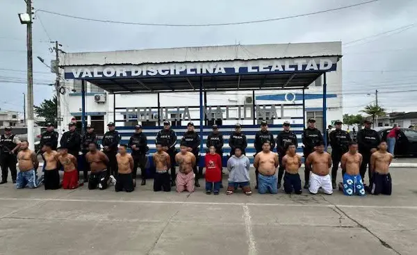 Las 19 personas detenidas, entre hombres y mujeres