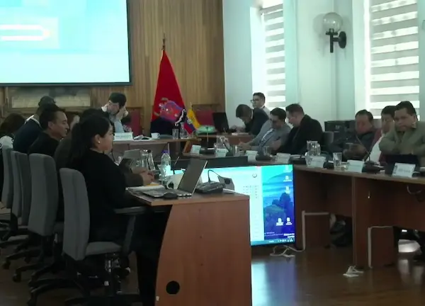 Sesión del concejo municipal.