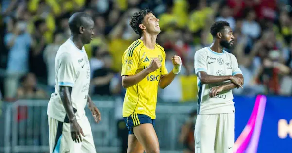 Joao Felix tras marcar su gol.
