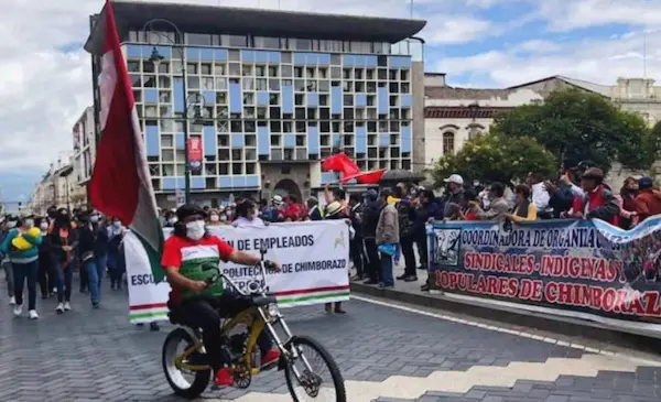 Organizaciones llaman a movilizaciones en Riobamba.