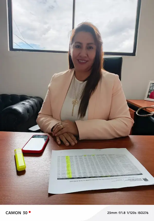 Nancy Santillán, presidenta de la Comisión de Planificación y Presupuesto.