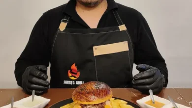 SANTA'S GRILL en el Top Burger con su hamburguesa Santa's Bacon Burger