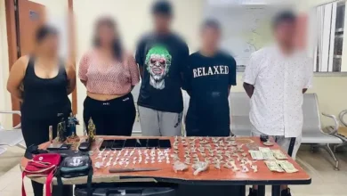 3 hombres y 2 mujeres detenidos con drogas en Cumandá