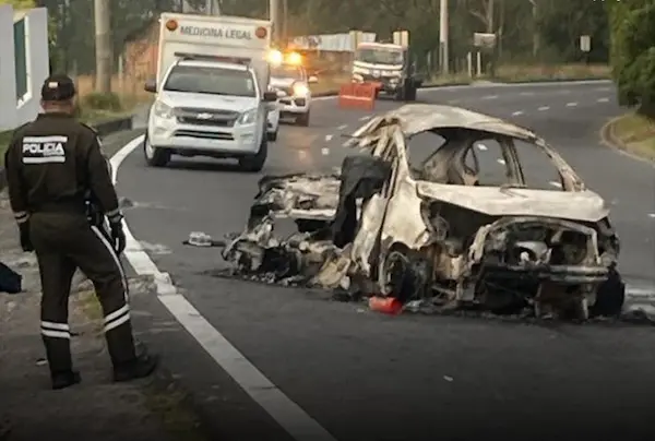 Accidente en la avenida Simón Bolívar
