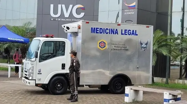 Los cuerpos inertes fueron trasladados al Centro Forense de Babahoyo