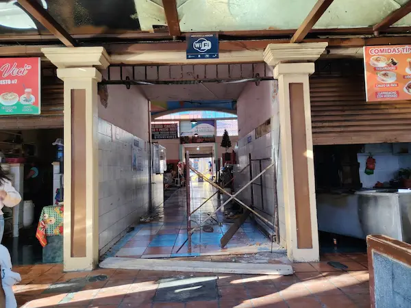 La puerta que fue afectada y permaneció sin brindar seguridad 16 días