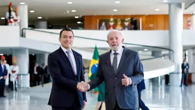 Noboa fortalece relación con Lula en su primera visita oficial a Brasil