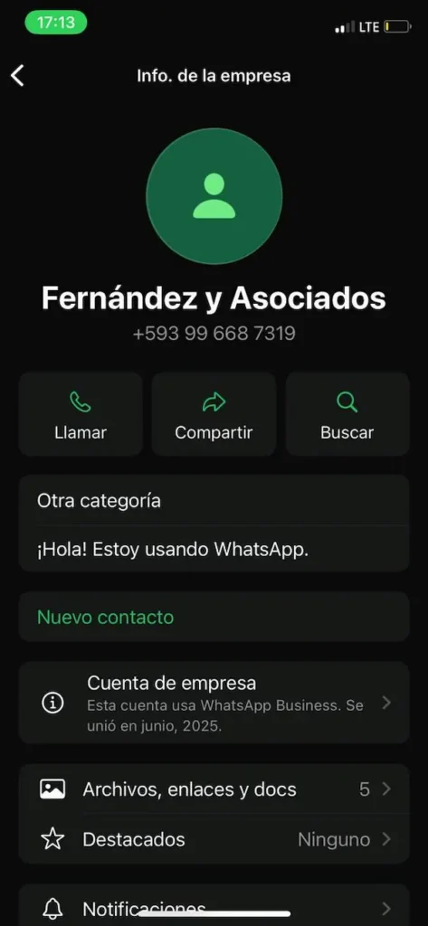 Desde este número se realizarían los 'pedidos'