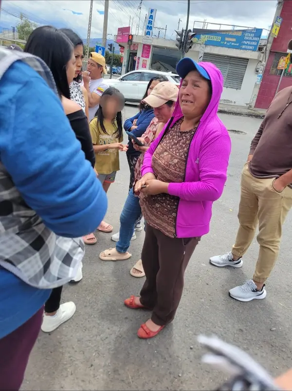 Zoila Dolores Guanoluisa Guanoluisa, hermana de Ángel María, no podía creer lo que pasaba