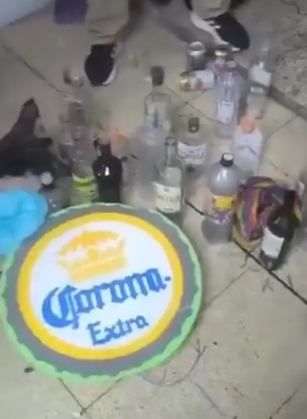 Botellas que se encontraron