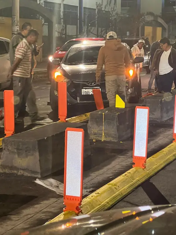 Accidente de tránsito en la nueva ciclovía