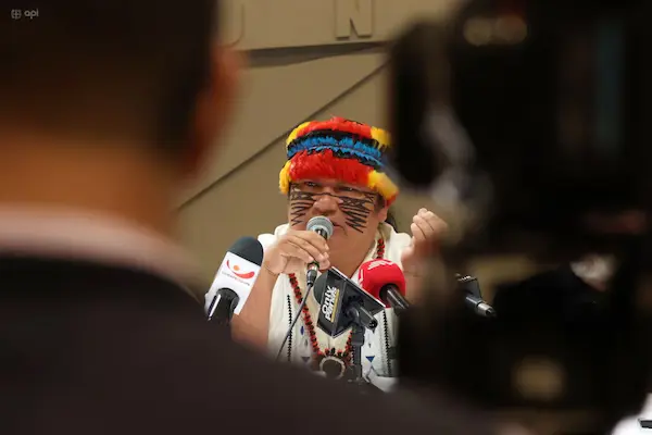 Marlon Vargas, presidente de la CONAIE