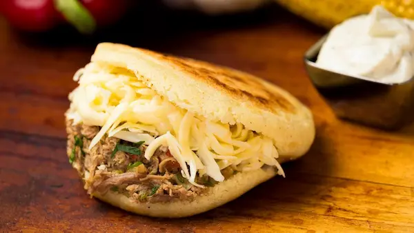 La arepa venezolana de Venezuela