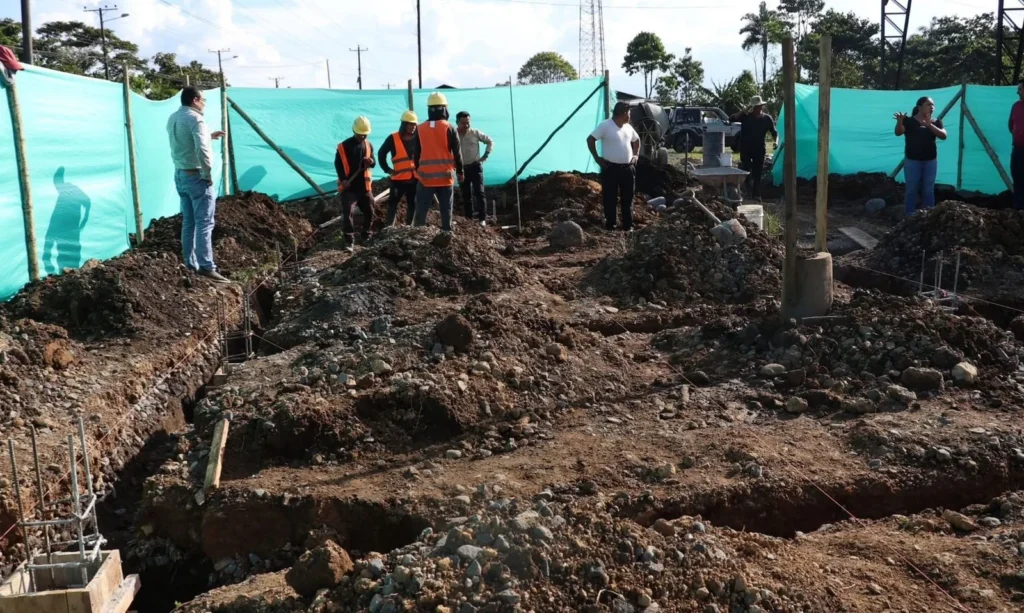 Avanza construcción del Mercado Comunitario en Huamboya.